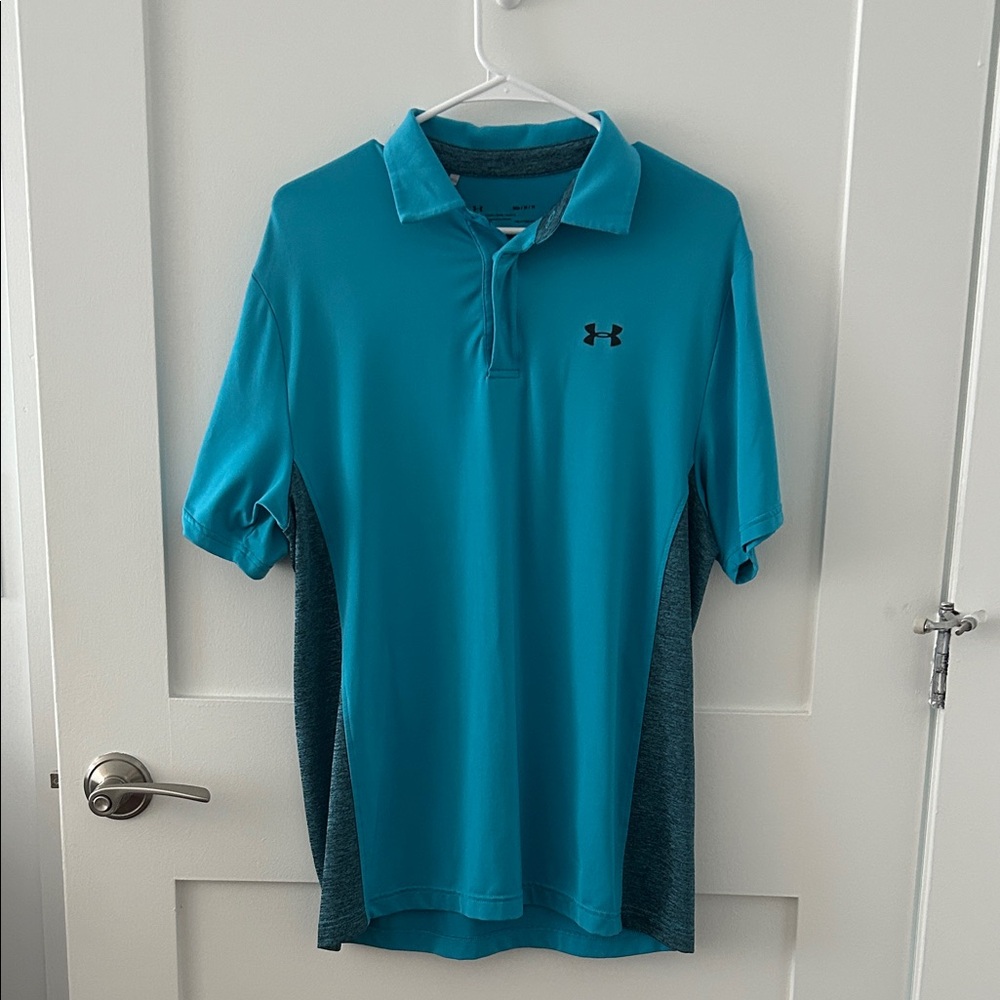 Under Armour Men's Blue Golf Shirt